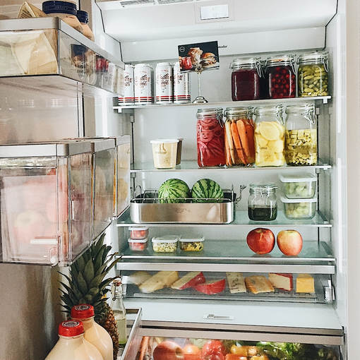 A Peek Inside Our Refrigerator & Using Mason Jars To Make It Pretty &  Organized