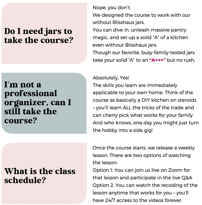 BLISSHAUS COURSE - FALL REGISTRATION BONUS