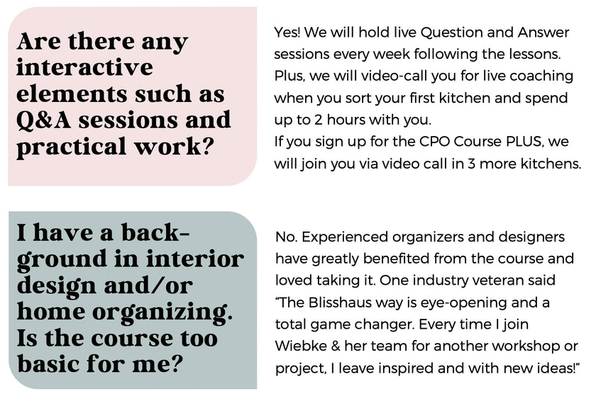 BLISSHAUS COURSE - FALL REGISTRATION BONUS