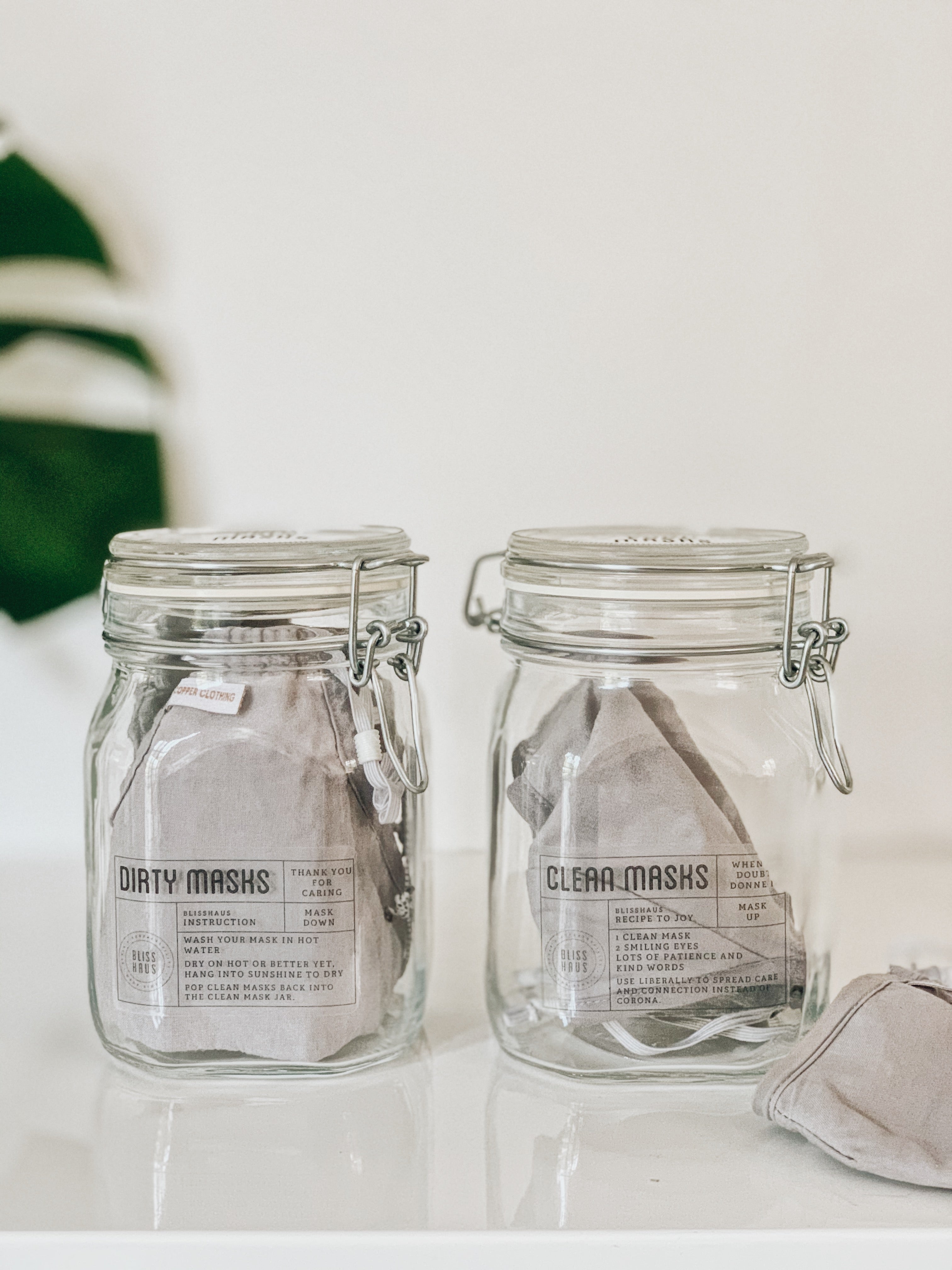 Custom Labeled Jars (Set of 2)