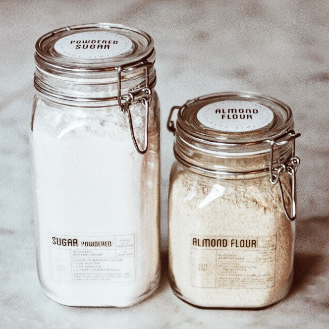 Custom Labeled Jars (Set of 2)