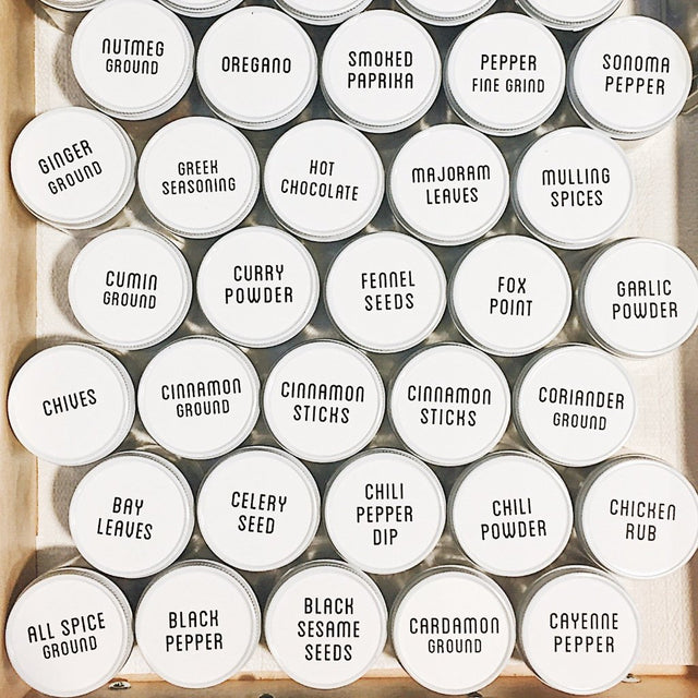 The Custom Set of Spice Jars - Set of 24